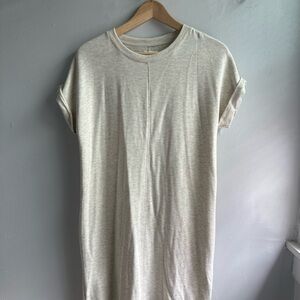 Lou & Grey Light Beige T-Shirt Dress
